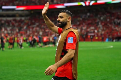 محمد صلاح يحتفل بهدف أمام نيوزيلندا في كأس العالم 2026