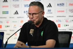 مدرب منتخب المغرب محمد وهبي يتحدث في مؤتمر صحفي قبل مباراة البرازيل في كأس العالم 2026