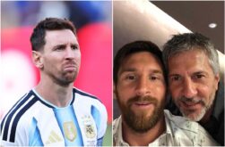 صورة لليونيل ميسي مع والده خورخي ميسي