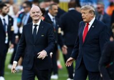 جياني إنفانتينو رئيس الفيفا ودونالد ترامب الرئيس الأمريكي السابق