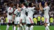 لاعبو ريال مدريد يحتفلون بهدف