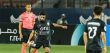 لاعب كرة قدم يرتدي قميص الزمالك يحتفل بهدف